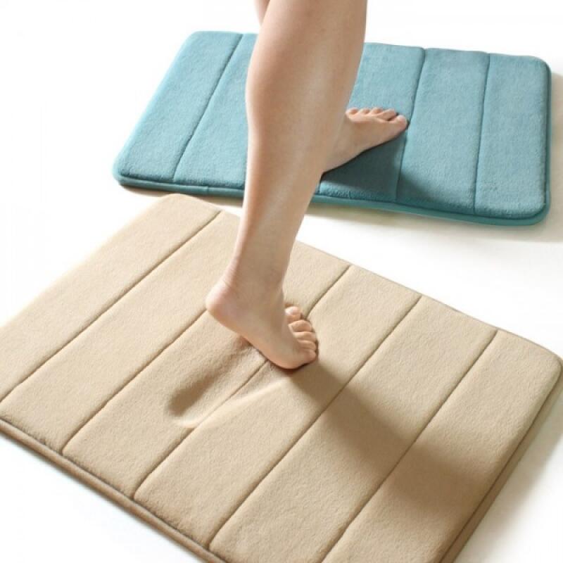 

Memory foam bathroom step stool brown