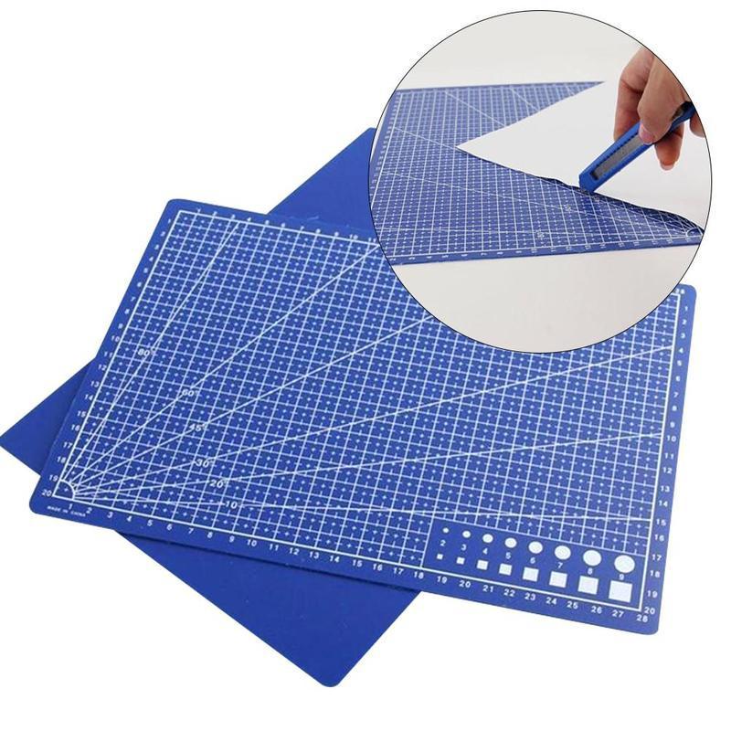 Buy A3/A4 Grid Lines Cutting Mat Double-Sided Non-Slip Fabric Cutting ...