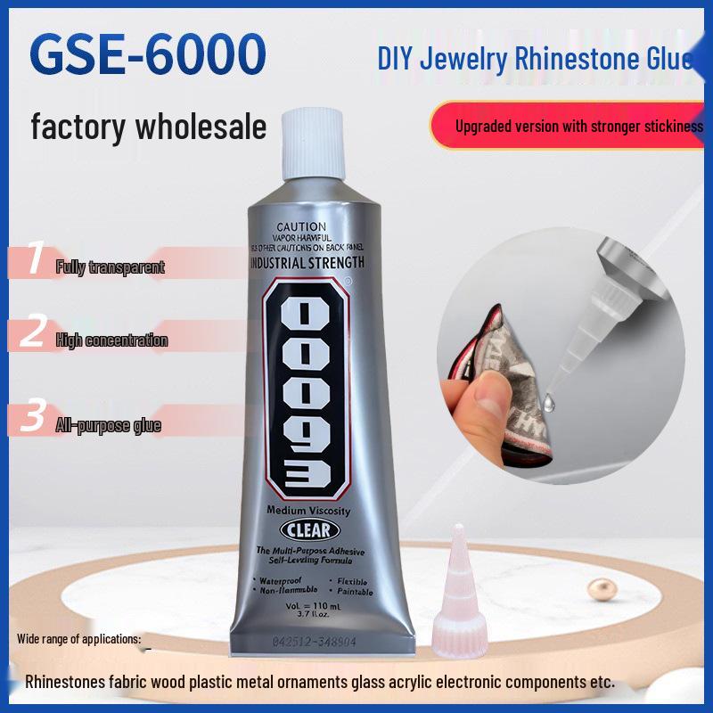 Adeziv GSE600 cu Viscozitate Ridicată în Tub de Aluminiu pentru Ornamente DIY