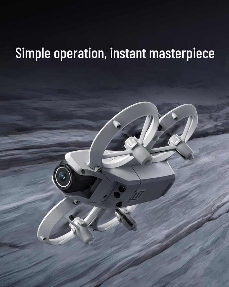 V66 Obstacle-Avoidance 4-Axis Remote Control Drone - Full Protection Toy Aircraft