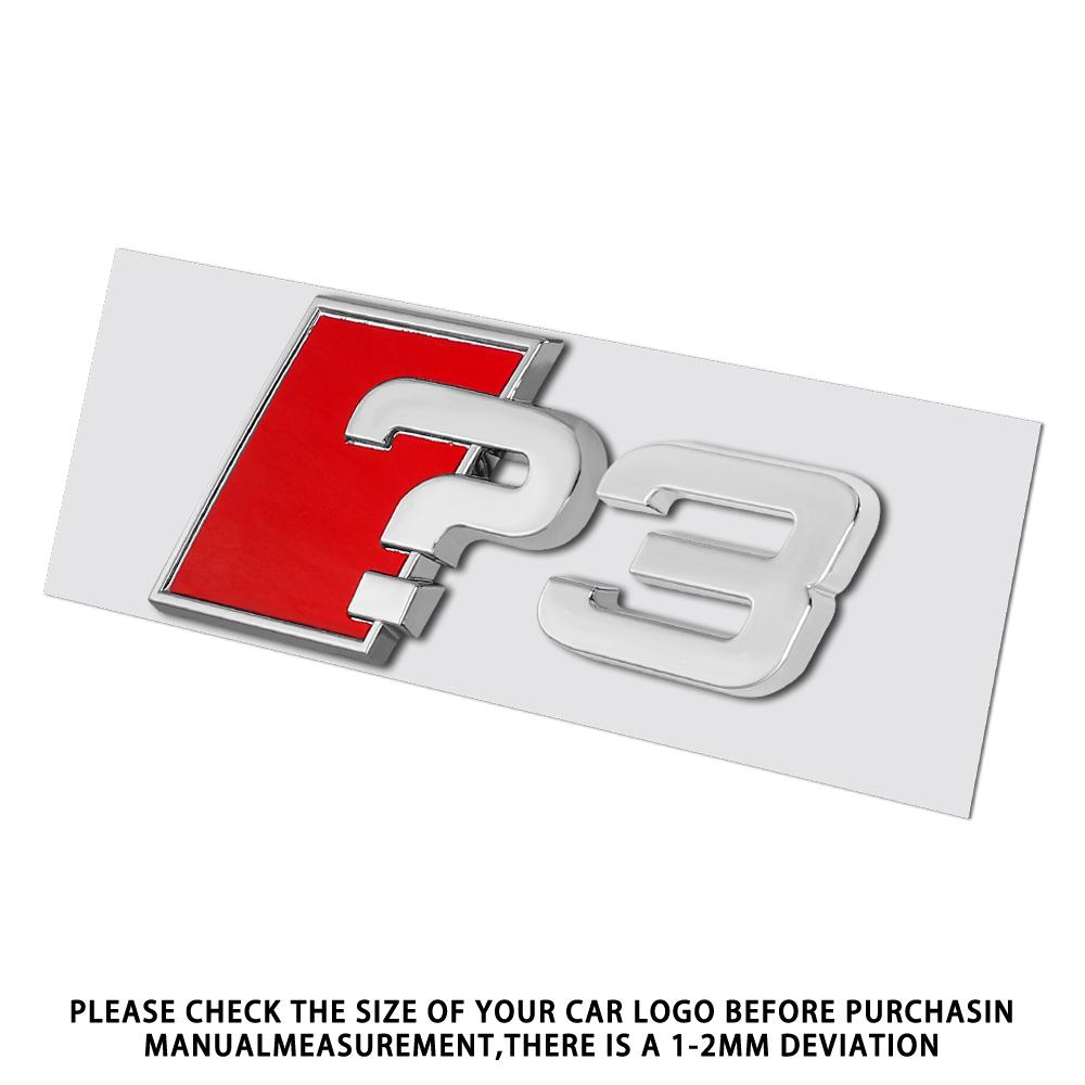 1PC Aluminum ?3 ?4 ?5 ?6 ?7 ?8 ?3+ ?4+ ?5+ ?6+ ?7+ ?8+ Emblem Car Trunk Logo Sticker For Audi A3 8P S3 8V A4 B8 B6 B7 A6 C6 C5 S