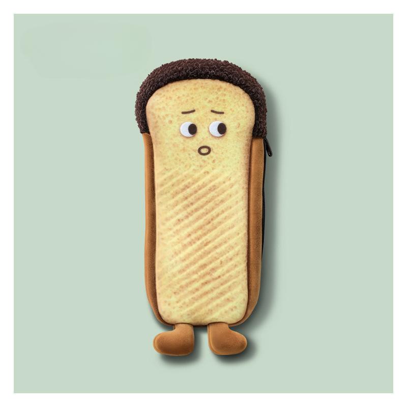 

Креативная забавная сумка для ручек для тостов, милый студенческий пенал для девочек, детская сумка для хранения канцелярских принадлежностей, Instagram, хипстер, мальчик