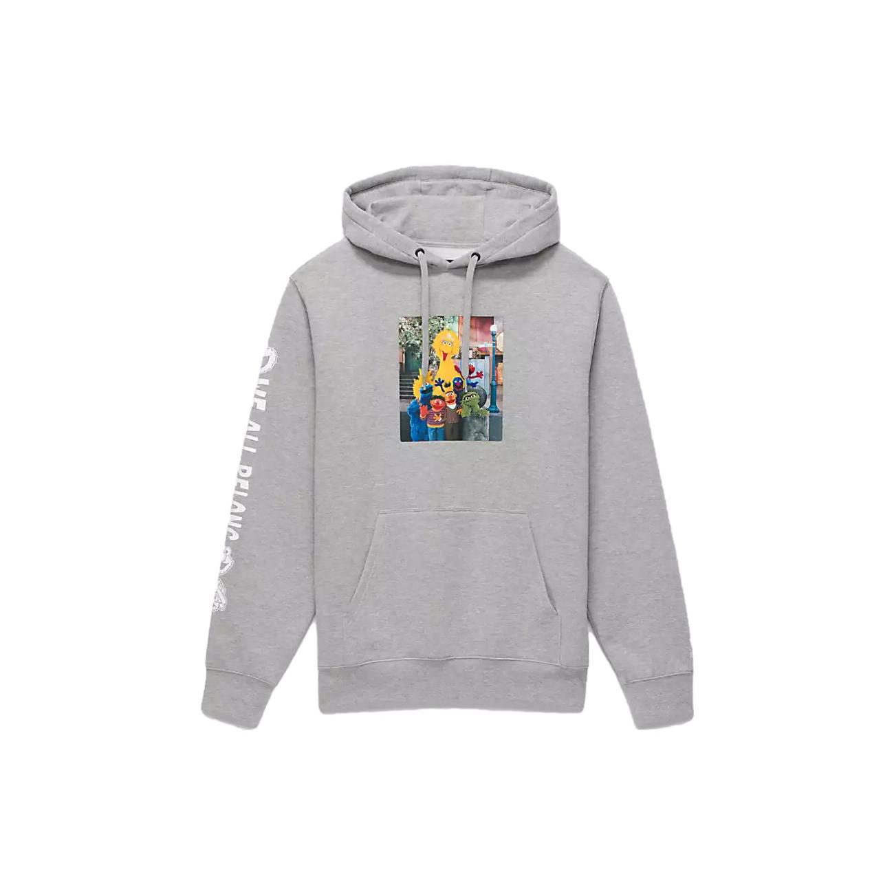 

New Sesame Street X Vans Sweatshirts Unisex Gray VN0008HM02F L