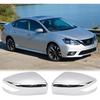 1 Par de Capas Cromadas para Espelhos Laterais Carcaça do Espelho Lateral do Motorista, Tampa do Espelho Lateral do Passageiro para Nissan Altima 2013-2018 com Seta