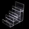 2-5 Tiers Display Risers Acrylic Clear Jewelry Racks Organizer Makeup Storage Rack  Handbag Purse