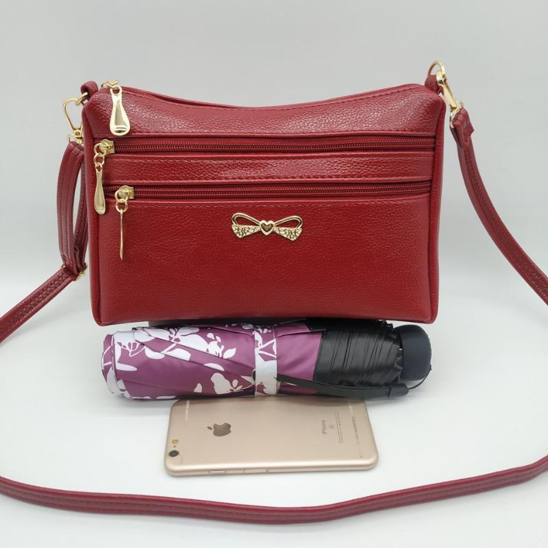 Middle-aged and old mothers buy vegetables, the new one-shoulder oblique span women's bag