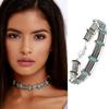 Vintage Style Women Faux Turquoise Collar Choker Bohemian Statement Necklace