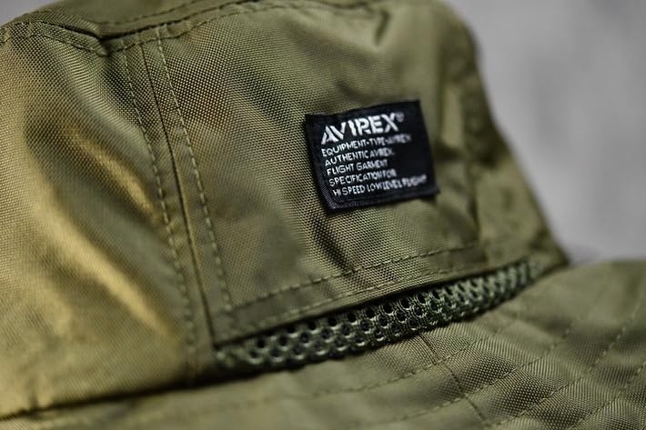 Avirex Safari Hat Outdoor Cap Size Khaki Men's Adventure/Mountain (17158300), Water-Repellent, (7987988) (JP, Chart, 57.0 Cm, 59.0 Cm, (Regular Size))