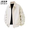 JEEP SPIRIT Men's Autumn/Winter American Retro Lapel Workwear Jacket