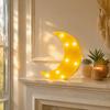 Crescent Moon Night Lamp Moon Shaped LED Night Light Portable Ambient Lamp  Nursery Room