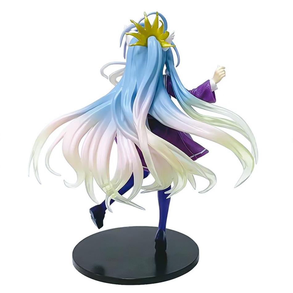 In Stock Anime NGNL No Game No Life White " 18.5CM Shiro PVC Model Action Figures Model Collection Ornament Toy Holiday Gif