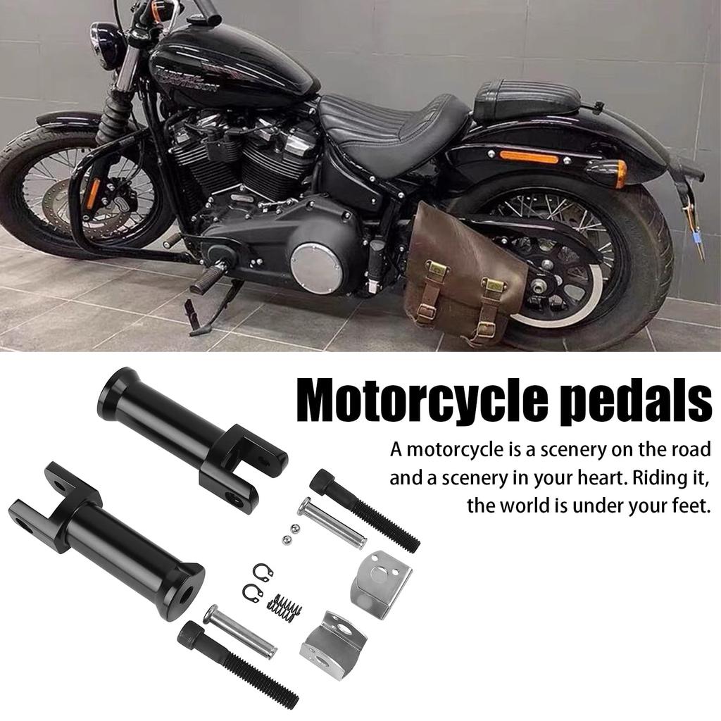 Baohatsu Harley Footpeg Support Kit Black Aluminum Compatible with 2018-2020