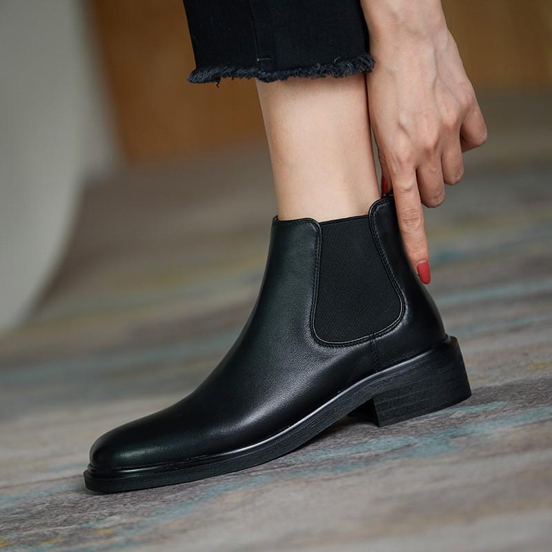 China Heel Chelsea Short Boots Women's Spring and Autumn 2025 New British Martin Boots Ankle Boots