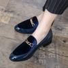 Hairstylist Small Leather Shoes British Size Casual Shoes Summer Breathable Lazy Beanie Shoes