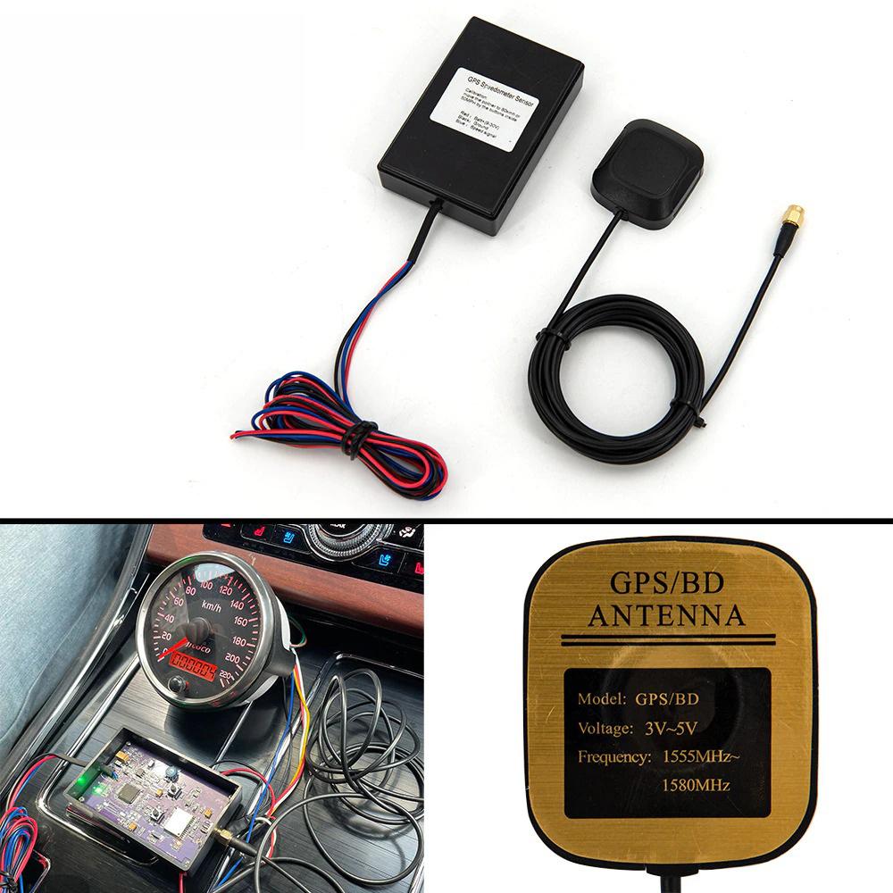 GPS Antenna & Sensor Kit Replacement For Car Marine Boat Speedometer Gauge Meter