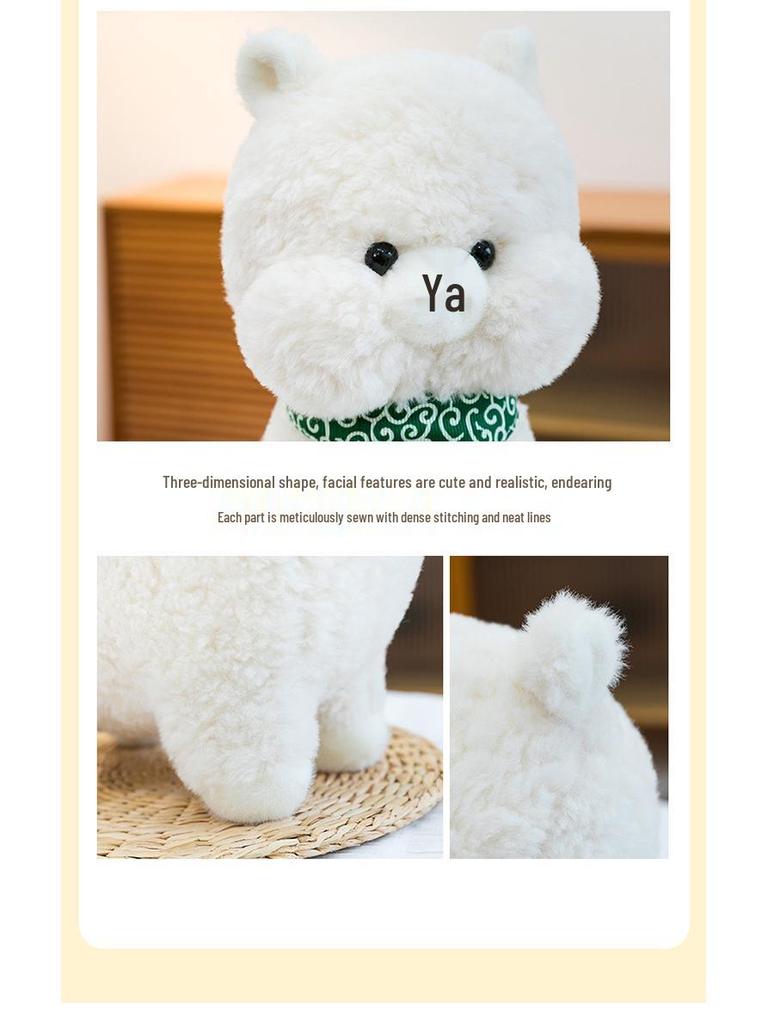 Cute Kawaii Baby Camel and Sheep Plush Toy - Fluffy Sleep Pillow for Girls