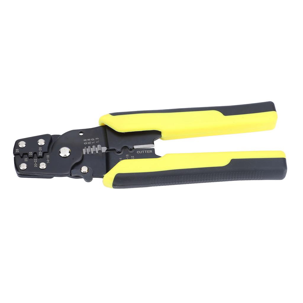 Wire Cutters Electrical Multifunction Adjustable DIY Handcraft Carbon Steel Wire Crimpers for Wire Stripping Cutting Yellow