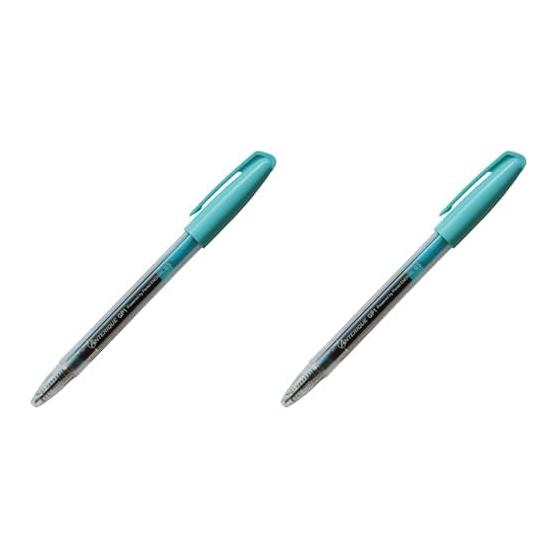 Anterique Gel Ink Ballpoint Pen, 0.5mm Cap Knock Gel Ballpoint Pen, Turquoise Blue GP1-5CTB