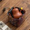 Portable Silk Travel Tea Set Bag for Outdoor Tea Ceremony
