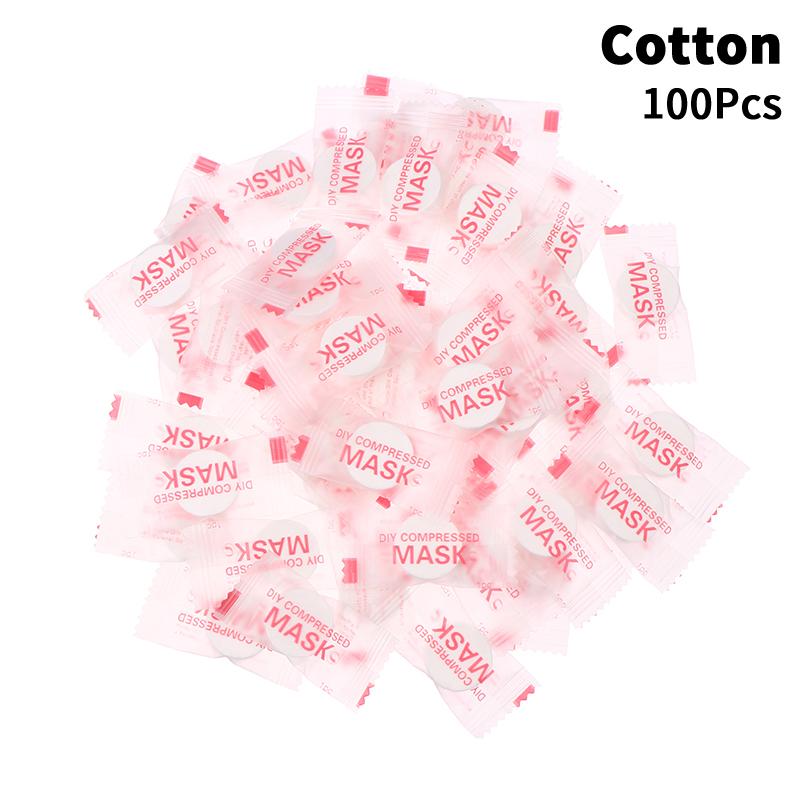 50/100Pcs Disposable Compressed Facial Mask Portable Silk/Cotton Face Mask Facial Towel Coin Wrapped Tissues Paper Skin Care