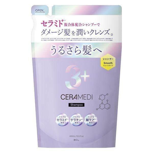 

BCL Ceramedi Lock Cleanse Infused with Ceramide ShampooTreatment 480ml Shampoo Refill 400ml