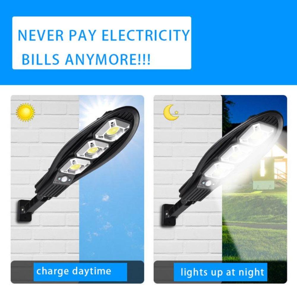 Super Bright Outdoor Solar Lamp 3000mAh IP65 Waterproof Street Lights Motion Sensor Garden Yard Wall Light Human body sensing