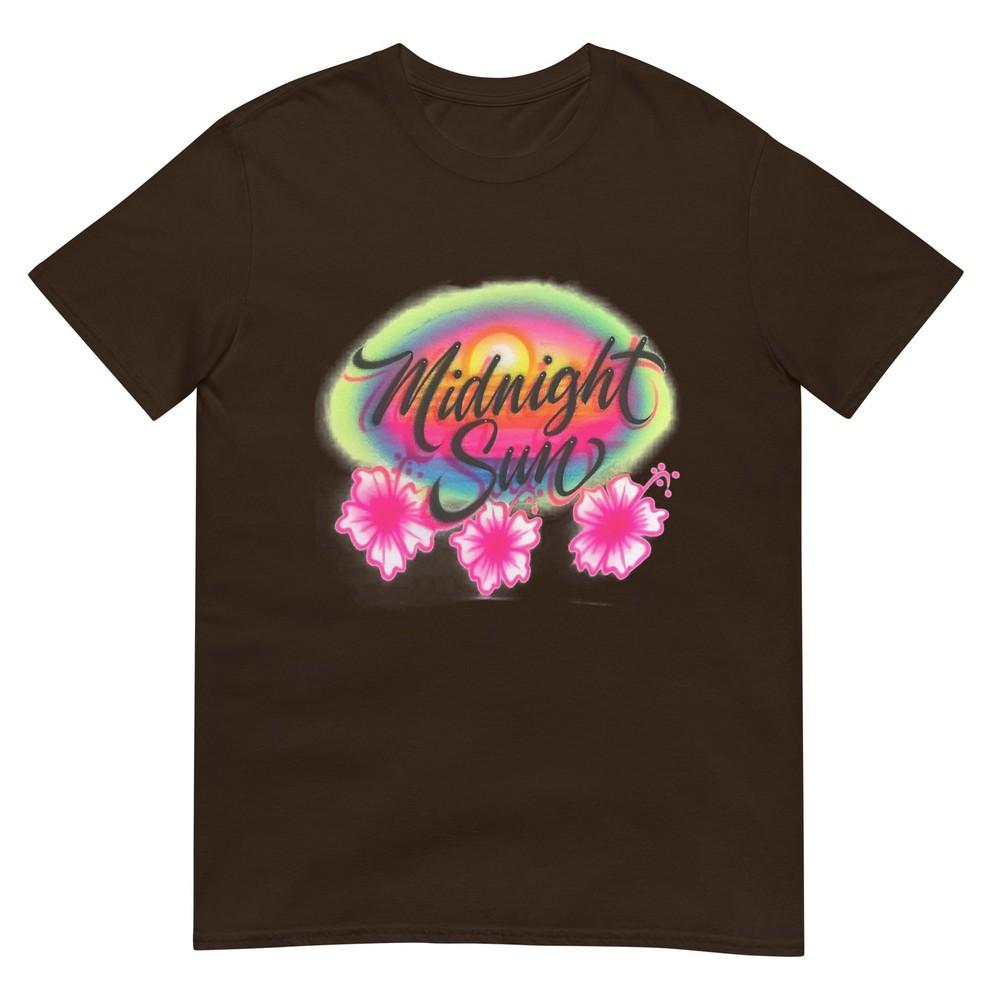 Vintage Retro Larsson Mitternachtssonne Grafik T-Shirt