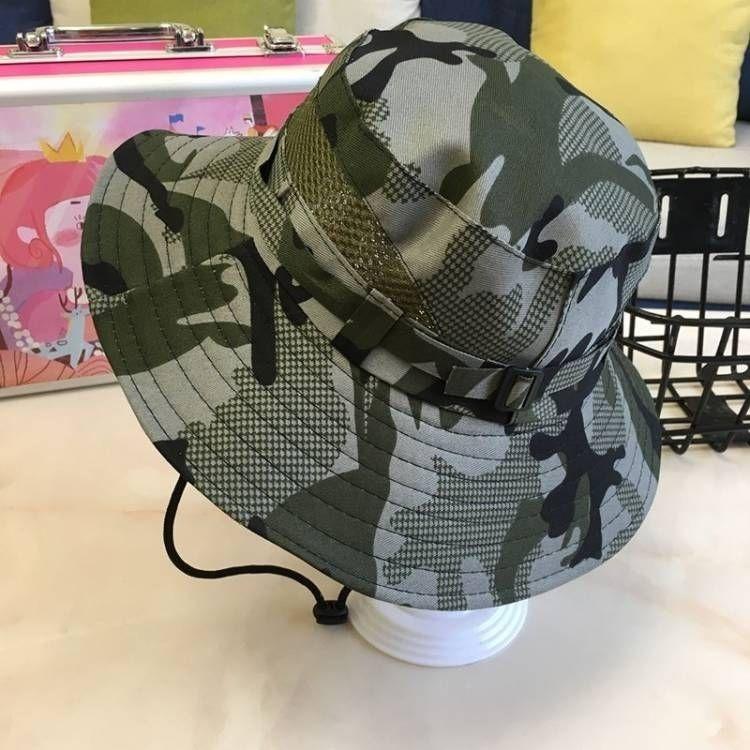 Student Hat Children's Sun Protection Outdoor Camouflage Hat Fishing Sun Protection Fisherman Hat Women's Hat