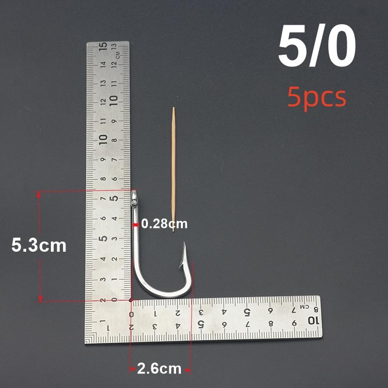 Stainless Steel Fishing Hooks 7731 Big Game Thick Tuna Bait Fishing Hook Sea Shark Extra Strong Saltwater