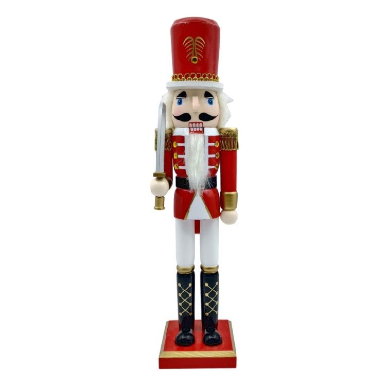 Christmas Nutcrackers Ornament Wood Nutcrackers Soldier Decorations for Christmas Figures Gift