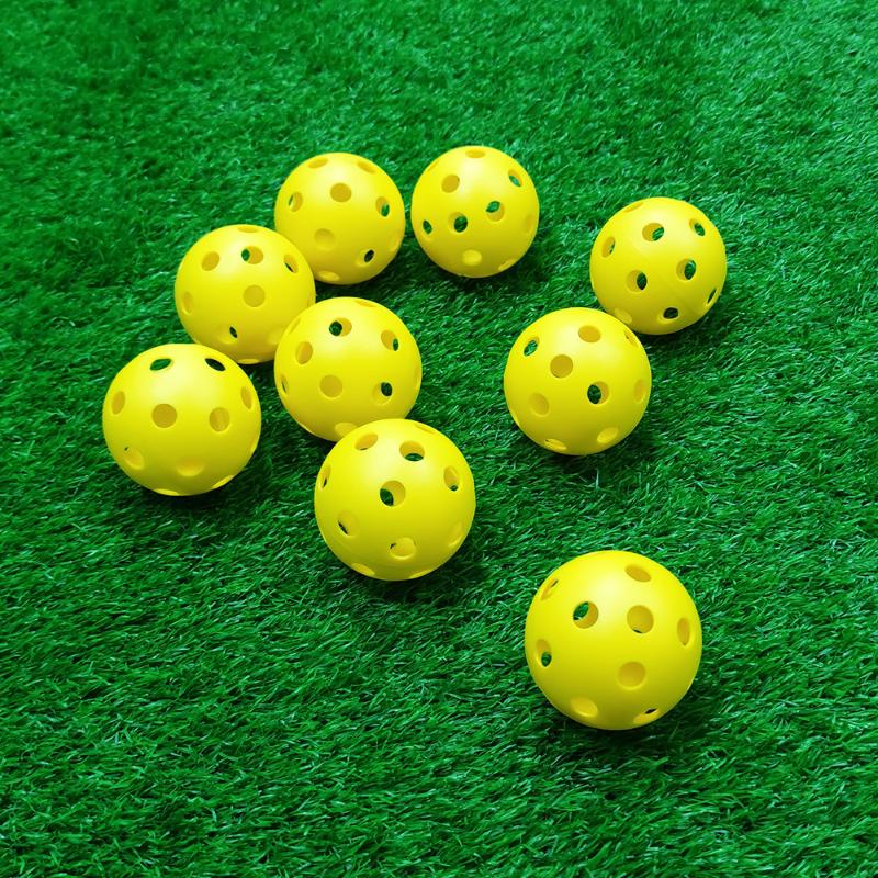 Pickleball Bälle 12/6 Stück Mehrfarbig 74mm 40 Löcher Hohe Elastizität Langlebig für Feiertagsgeschenke Lässige Sportveranstaltungen