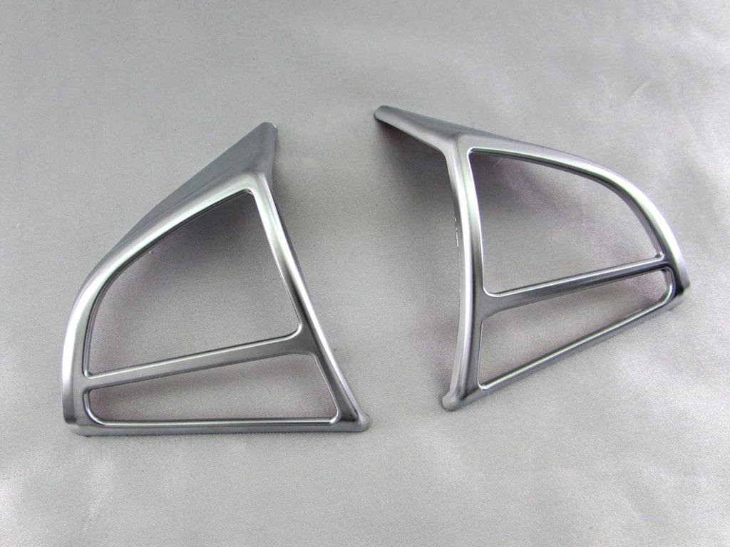 BRIGHTZ Satin Silver Steering Switch Cover for Wagon R Stingray MH55S Compatible with and 55 Wagon R Stingray [INT-ETC-581] MH, MH55, H55,