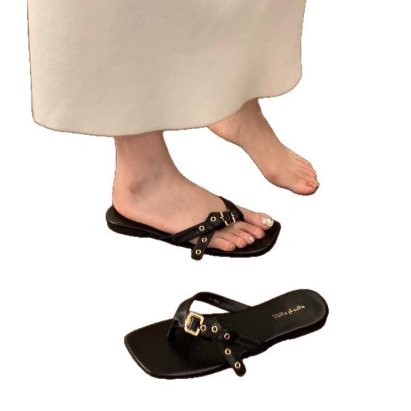 Niche flip-flops shoes for women's summer wear new fashion with skirts, beach cool slippers for children