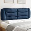 VidaXL Headboard Cushion, Reading Pillow with Zipper, Reading Cushion for Bed Bedroom, Blue 160 374594