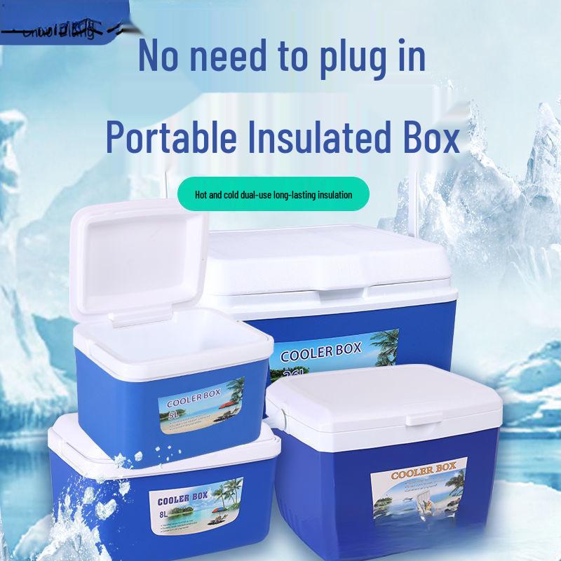Portable Insulated Cooler - Versatile for Car, Street Stall, Home, or Outdoor Picnic, Available In Small and Large Sizes