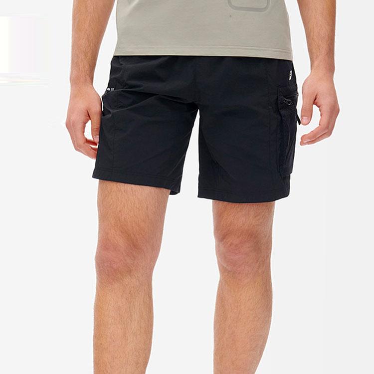 Fila Solid Color Outdoor Sports Cargo Shorts Men Shorts Black A11M221816F-BK