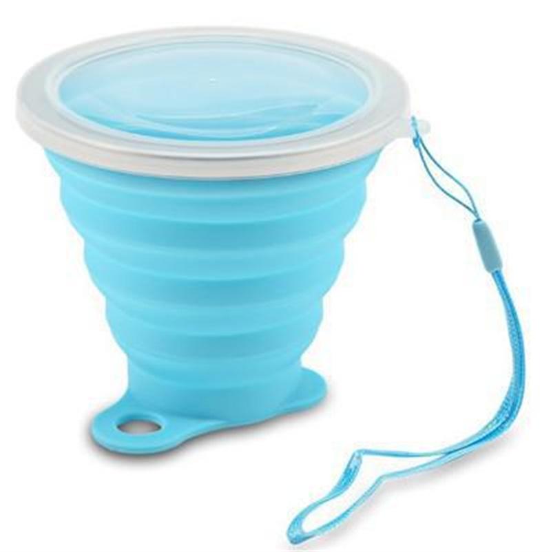 

200ml 270ml BPA Free Foldable Silicone Cup Travel Collapsible Water Cup Portable Outdoor Coffee Handcup
