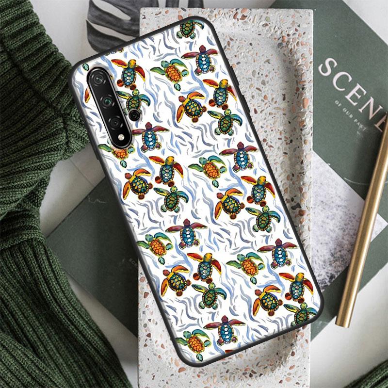 Cute Turtles Painted For Huawei Nova 10 9 SE 5T 12s 12i 11i Y91 Y90 Y60 Y70 Y72 Y61 P60 Pro P20 P40 P30 Lite Case
