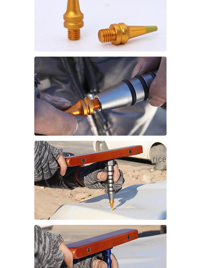 Aluminum Alloy Dent Repair Tool Set with 2 Knockdown Pens