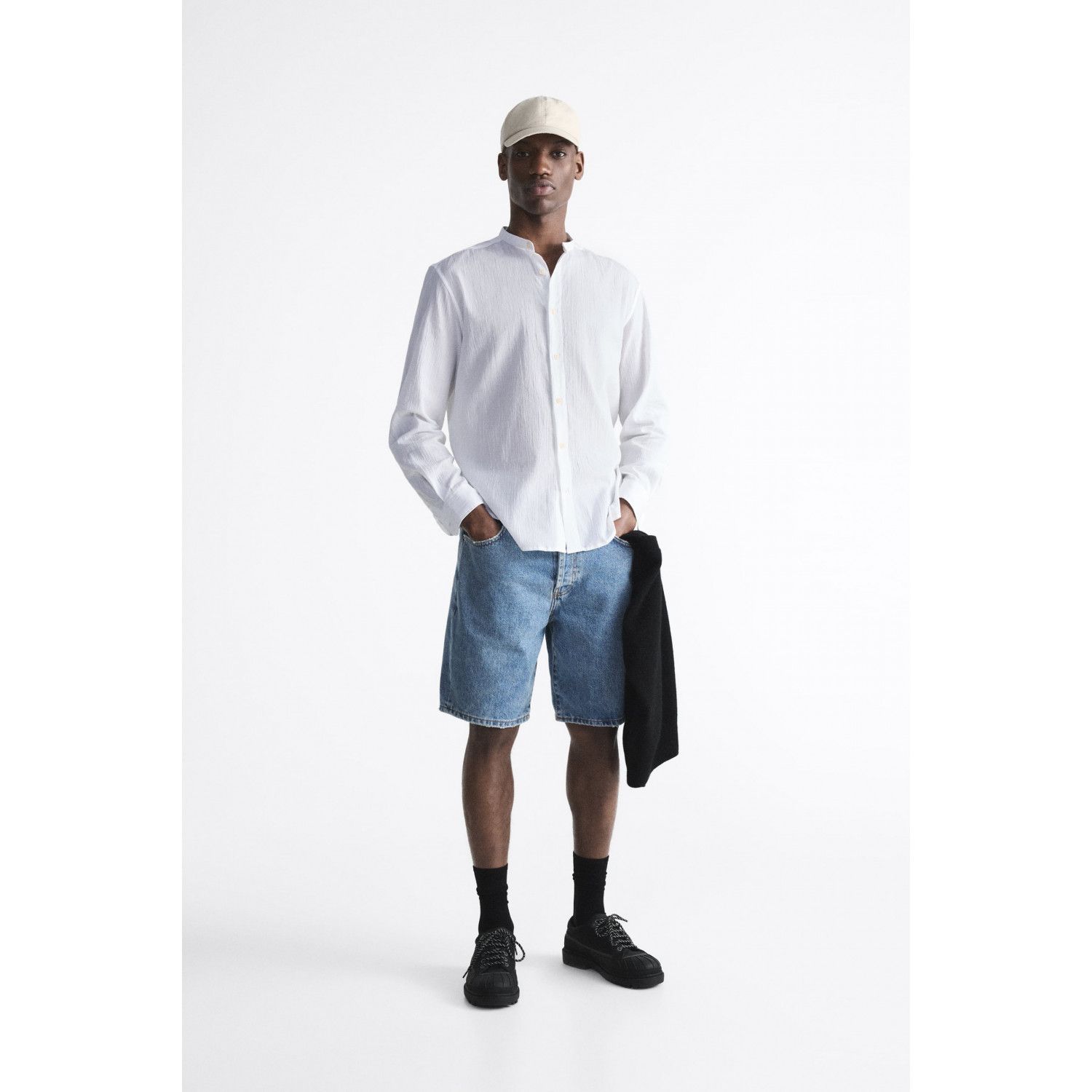 

CREASED-EFFECT SHIRT