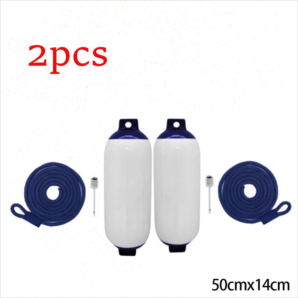 2pcs Boat Inflatable Bumper Fender Marine Bumper Fender Anti-crash Buoy Yacht Docking Mooring Shield Protection