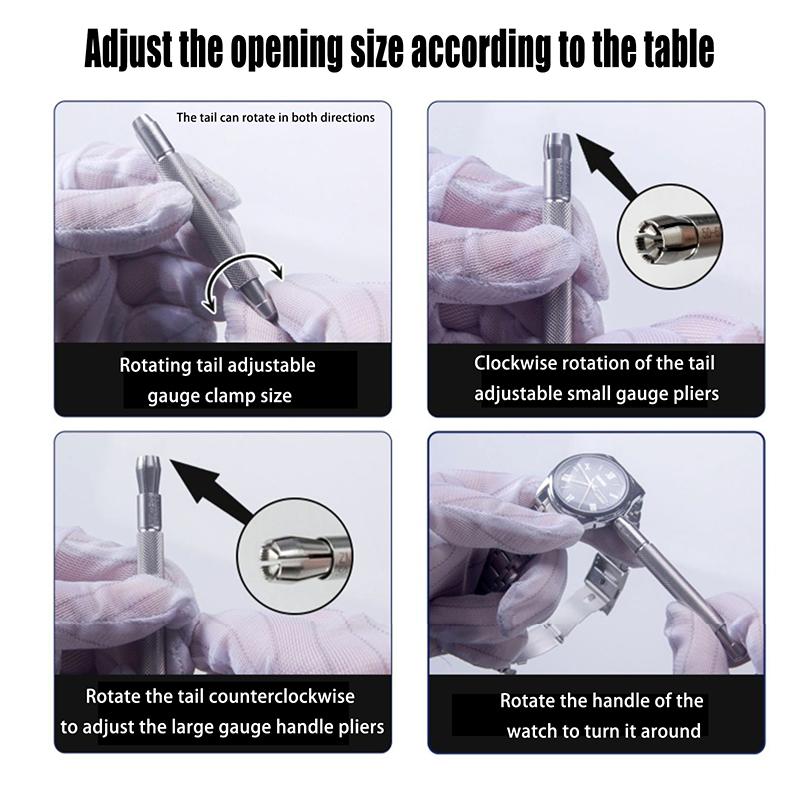 Stainless Steel Watch Crown Winder Tool Silver Watch Repair Tools Manual Mechanical Easy Winding Watch Crowns