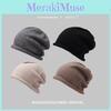 Cozy High-top Beanie Hat For Women Stylish Loose Fit Knit Cotton Cap For Fall
