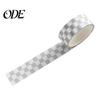 Masking Tape 1 Roll Washi Sticky Adhesive Clear Print Removable DIY Fade-resistant Scrapbooking Checkerboard Pattern Paper for Kids