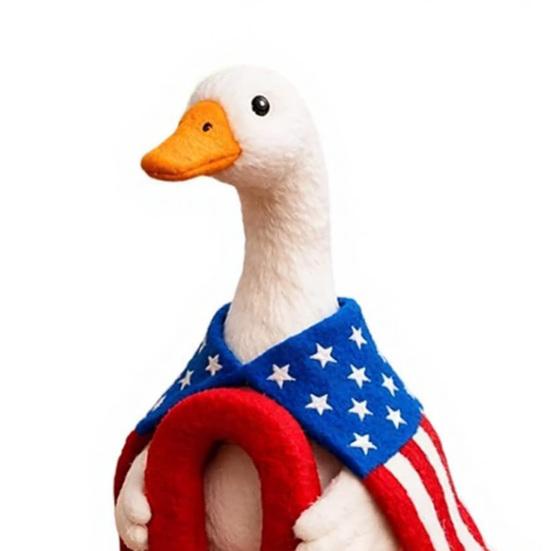 baizihuahu Decorative Ornament, USA 250th Patriotic Goose Centerpiece, Unique Appearance Figure for Household Use Home Decor