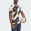 Adidas Geometric Pattern Color Block Print Round Neck Short Sleeve Soccer Jersey Men Tops Multicolor IB0877