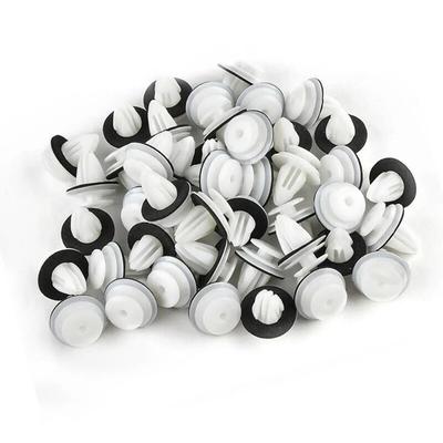 YFFSFDC Auto Niete Innenraumclip Clip Nylon Stoßfängerclip für Mazda Toyota Suzuki (Weiß 100 Stück)