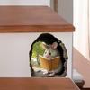 3D-Wandaufkleber mit Lesebuch und Maus – entfernbarer PVC-Aufkleber für Schlafzimmer und Bürodekoration, zum Abziehen und Aufkleben (2 Stile)