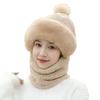 Integrated Mask, Scarf, Headgear, Fleece and Thickened Thermal Pullover Hat, Cycling Versatile Windproof Neck Protection, Men's and Women's Hats