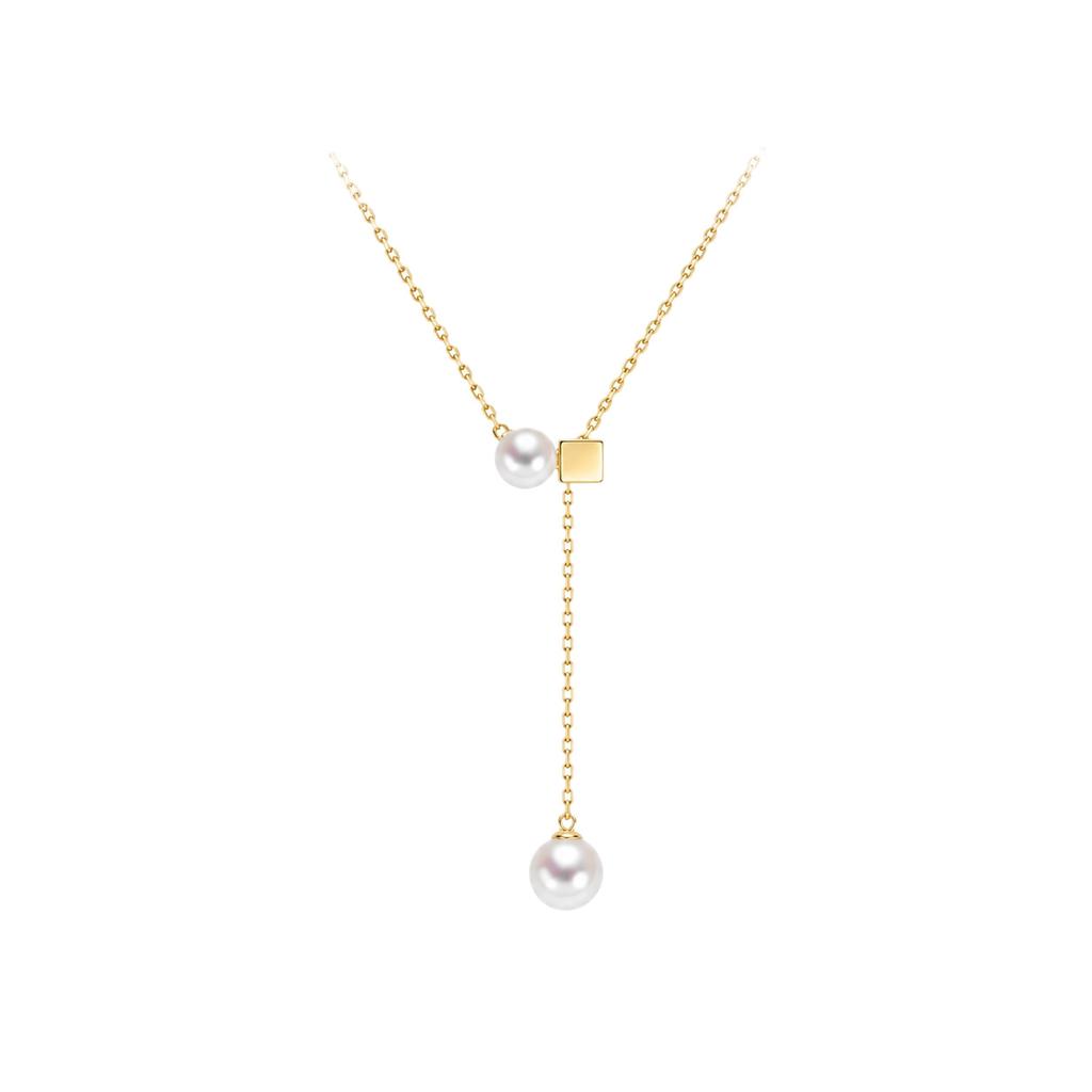 Original design yuan Shijia pearl necklace women's light luxury niche collarbone chain daily commuting simple fashion neck chain